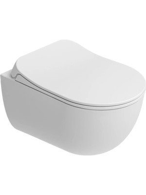 Kale Zero 2.0 Kanalsız Asma Klozet + Ultra Slim Yavaş Kapanan Klozet Kapağı