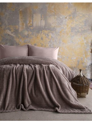 Apricitas Home Trusty Vizon Tek Kişilik Jakar Desen Battaniye 160X220CM