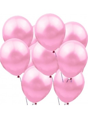 Sahra Balon Metalik Pembe Balon - 10 Adet