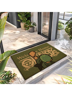 Decovetro Paspas Green One Piece Desenli Kapı Önü Paspası 40 x 60 cm