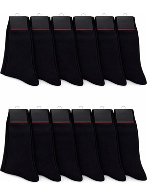 Qulat Pamuklu Erkek Çorap 12 Adet – Sıkmayan Lastikli, Esnek, Günlük Rahat Çorap