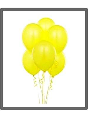 Sahra Balon Metalik Altın Sarı Balon - 10 Adet