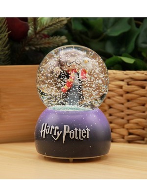 PremiumPort Orta Boy Işık ve Müzikli Kar Küresi, Baykuş Temalı Harry Potter Tasarımı