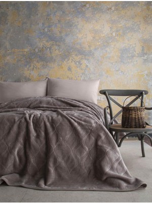 Apricitas Home Mercy Vizon Çift Kişilik Embos Battaniye