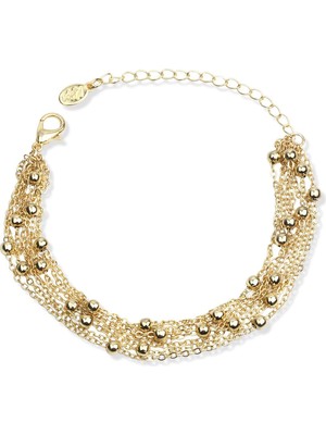 Klips Toptan Top Zincir Detay Çoklu Bileklik