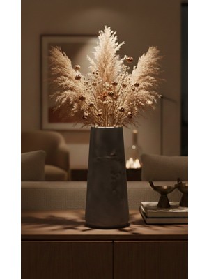 Art-ı Prime Dizayn Mimarlık Premium Serisi Büyük Boy Konik Dekoratif Vazo - Şık ve Modern Ev Aksesuarı