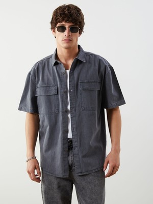 Lc Waikiki Yeni Sezon Rahat Kalıp Kısa Kollu Erkek Jean Gömlek