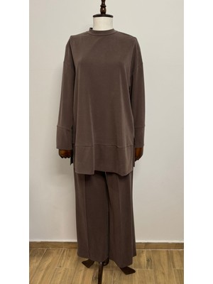 Puane Kadın Yırtmaç Detaylı Tunik Pantolon Takımı