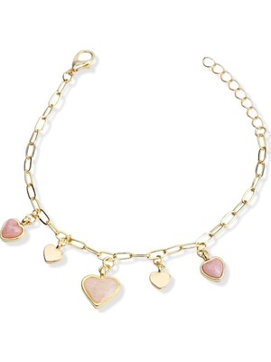 Klips Concept Mineli Kalp Objeler Dizi Zincir Bileklik