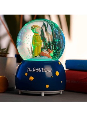 PremiumPort Işıklı Küçük Prens Kar Küresi, Hediye Kutusunda, Şık ve Sıcak Atmosfer