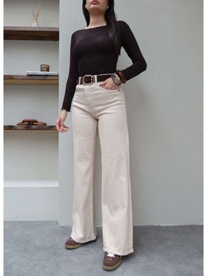 Esra Helvacı Likralı Straight Jean