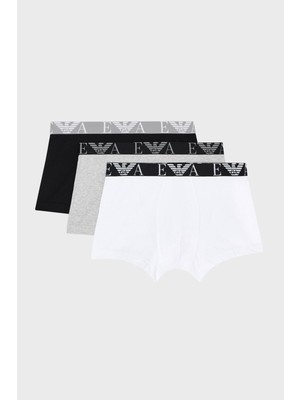 Emporio Armani Pamuklu Logolu 3 Pack Boxer Erkek Boxer EM000259 AF20668 MC197