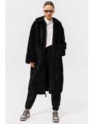 Nike Sportswear Terma Fit Women's Loose High Parka Kadın Bol Kesim Suni Kürk Spor Parka Siyah