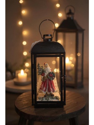 PremiumPort Yılbaşı Temalı Siyah Gece Lambası, Sıcak ve Şık Aydınlatma