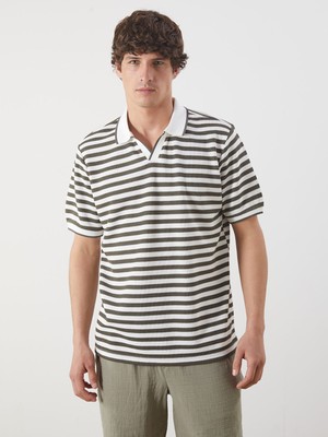 Lc Waikiki Yeni Sezon Polo Yaka Çizgili Erkek Tişört