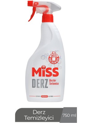 750 ml Miss Derz Temizleyici Sprey, Derzler için Hijyenik ve Estetik Temizlik Sunar
