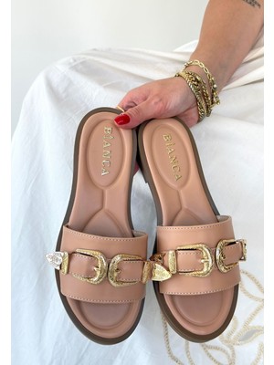 TrentCo Sene Bej Cilt Terlik - Lisinya