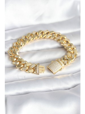 TrentCo Pirinç Gold Renk Vıp Exclusive Seri Gurmet Model Kadın Bileklik - Lisinya