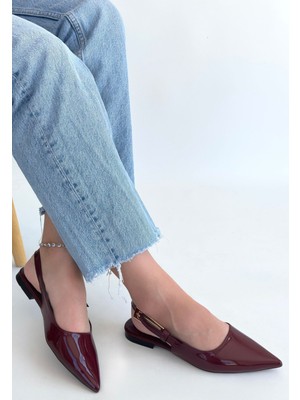 TrentCo Ummar Bordo Rugan Babet Ayakkabı - Lisinya