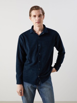 Lc Waikiki Yeni Sezon Slim Fit Uzun Kollu Kadife Erkek Gömlek