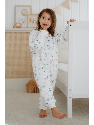 Lilabio Kız Erkek Çocuk %100 Pamuk 1.5 Tog Desenli Uyku Tulumu