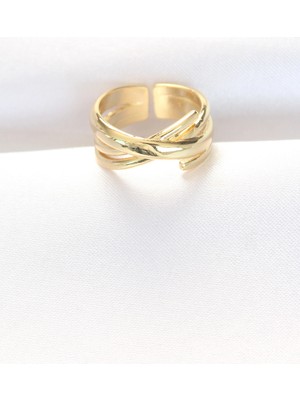 Shopwave Kalın Gold Renk Ayarlanabilir Yüzük - TJ-BYK3103