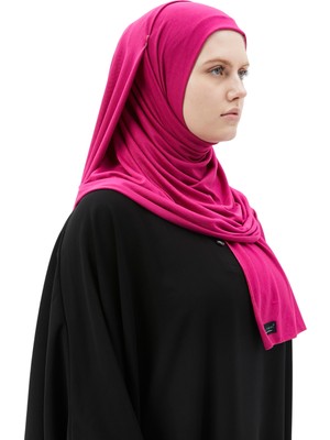 Altobeh Tesettür Penye Şal Düz-Açık Fuşya