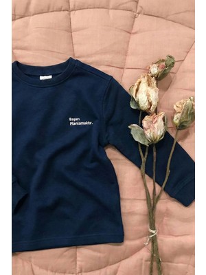 Cigit Ağır Kumaş Uzun Kollu T-Shırt 4-12 Yaş Lacivert