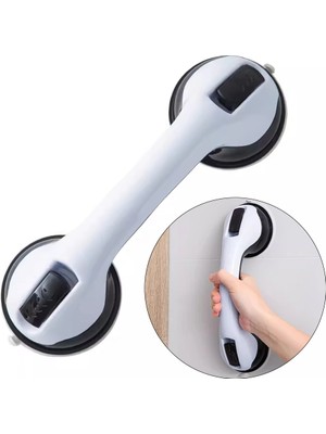 TrentCo Sunup SN-14661 Vantuzlu Banyo Tutacağı - Kayma Düşme Önleyici Kilitli Tutunma Barı ( Lisinya )
