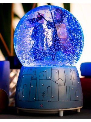 PremiumPort Büyük Boy Işıklı Müzikli Kar Küresi, Kış Masalı ve Kar Tanesi Efekti