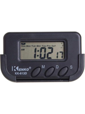Delixa KK-613D Dijital Küçük Masa-Araba Saati-Alarm-Kronometre