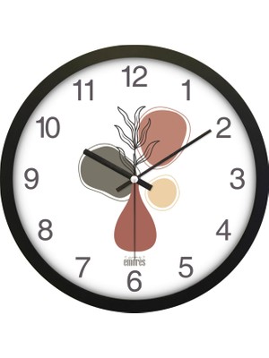 Delixa 30 cm Gerçek Cam Sessiz Mekanizma Duvar Saati