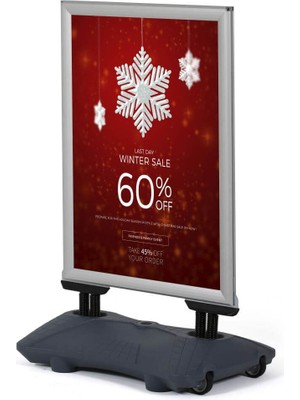 Snapper Wind Pro A1 (60X85CM) Gri Kaldırım Panosu