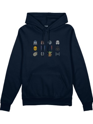 The Lucid Lab Star Wars Icons Oversize Hoodie - Lacivert