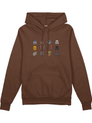 The Lucid Lab Star Wars Icons Oversize Hoodie - Kahverengi