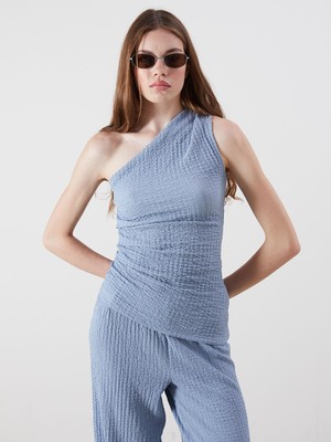 Lc Waikiki Yeni Sezon Tek Omuz Büzgülü Bluz