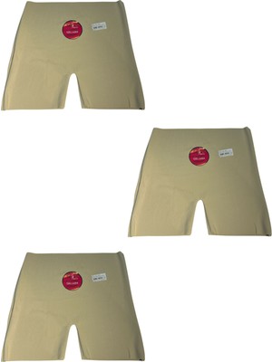 Dorya 3'lü Paket Lazer Kesim Yüksek Bel Şort Boxer