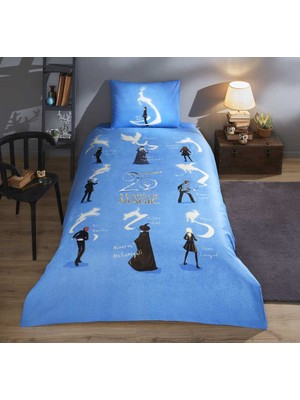 Özdilek Nevresim Takımı  Ranforce Tek Kişilik Mavi H.p.patronus(Lisanslı)