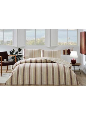 Özdilek Nevresim Takımı  Ranforce Tek Kişilik Krem Lınea Nova