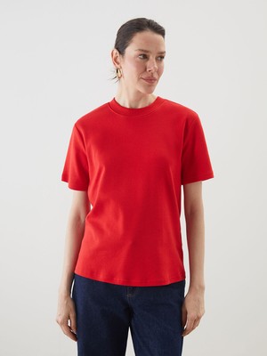 Lc Waikiki Yeni Sezon Bisiklet Yaka Kadın Tişört