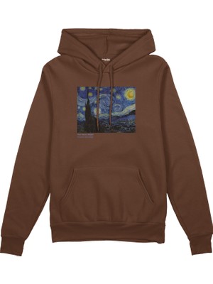 The Lucid Lab The Starry Night Oversize Hoodie - Kahverengi