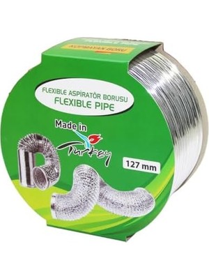 Storemax Aspiratör Borusu Telli Kopmayan Esnek Davlumbaz Baca Flexible Aspiratör Borusu 150 cm