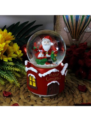 PremiumPort Yıl Dönümü ve Doğum Günü Için Noel Baba Temalı Sulu Kar Küresi