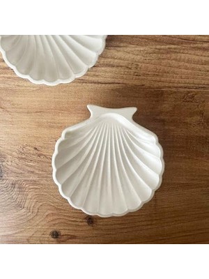 Storemax Gözayn Dekoratif Istiridye Takılık | Döküm Seramik Tozu | El Boyaması