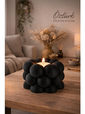 Öztürk Organizasyon Dekoratif Modern Bubble  Mumluk
