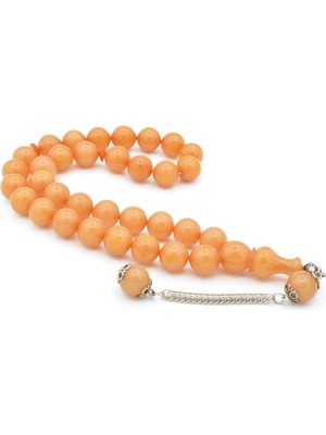 Murty99 Gümüş Kaplama Kamçılı Küre Kesim Beyaz Katalin Tesbih Iri Boy