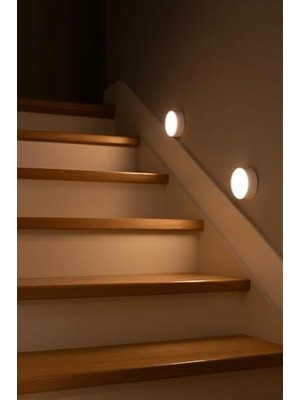 Storemax Şarjlı LED Hareket Sensörlü Işık, USB ile Şarj Edilebilir Kablosuz Gece Lambası, Dolap Içi, Merdiven, Koridor, Banyo Aydınlatma, Enerji Tasarruflu Taşınabilir Lamba