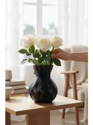 Lalezen Home Papillon Seramik Vazo