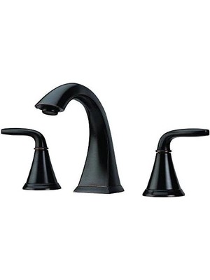 Storemax Pasadena Banyo Lavabo Bataryası, 8-Inç Yaygın, 2 Saplı, 3 Delikli, Bronz Kaplama, LF049PDYY