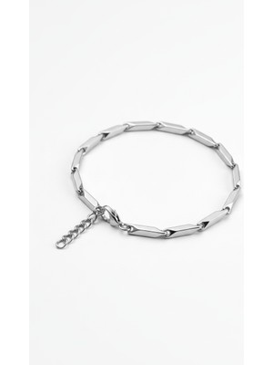 HERİF Erkek Küp Üçgen Model Ayarlanabilir 19+3cm Çelik Bileklik